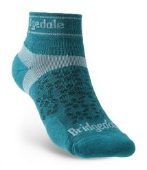 Bridgedale Skarpety biegowe Ultralight T2 Merino Sport Low Wmn Teal-35-37. Niebieskie skarpetki Bridgedale, bez wzorów, z elastanu. Za 61.84 zł.