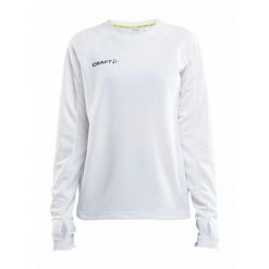 Koszulka sportowa damska Craft Evolve Crew Neck. Białe t-shirty sportowe Craft, l, bez wzorów, z materiału, bez ramiączek, na fitness i siłownię. Za 226.00 zł.
