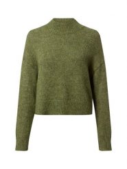 Neo Noir sweter z dzianiny z zawartością wełny - Paulina Kobiety zielony, 40. Zielone swetry Neo Noir, bez wzorów, z dzianiny, bez ramiączek. Za 229.95 zł.