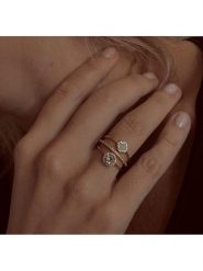 Les Petites Précieuses Pozłacany pierścionek z cyrkoniami i ametystem rozmiar: 54. Zielone pierścionki Les Petites Précieuses, z ametystem, pozłacane. Za 184.02 zł.