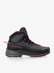 Buty podejściowe damskie La Sportiva TX4 Evo Mid GTX. Szare buty trekkingowe La Sportiva, bez wzorów, z gore-texu, przed kolano, bez zapięcia, trekkingowe, gore-tex. Za 939.39 zł.