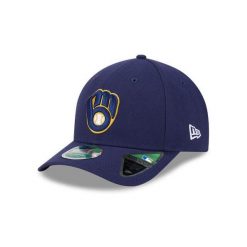 Czapka baseballowa 9forty MLB Brewers PLYR REP MC OTC. Białe czapki z daszkiem New Era, bez wzorów, z materiału, eleganckie. Za 174.00 zł.