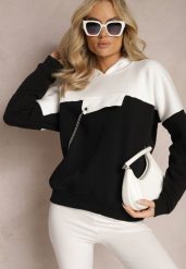 Czarna Bawełniana Bluza z Kapturem i Łańcuszkiem Ambriella. Czarne bluzy Renee, bez wzorów, z bawełny, casualowe, bez ramiączek, z kapturem. W wyprzedaży za 83.99 zł.