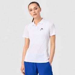 Damska koszulka polo Head Club 25 Tech. Białe t-shirty sportowe Head, xs, bez wzorów, z materiału, bez ramiączek, tenisowe. Za 189.00 zł.