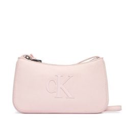 Torebka Calvin Klein. Czerwone listonoszki Calvin Klein, bez wzorów, bez dodatków. Za 289.99 zł.