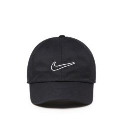 Czapka z daszkiem Nike Club Cap. Czarne czapki z daszkiem Nike, bez wzorów, sportowe. Za 99.99 zł.