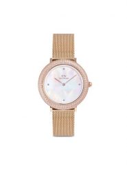 Daniel Wellington Zegarek Crystalline Bezel 3 DW00100823 Różowe złoto. Czerwone, analogowe zegarki Daniel Wellington, złote. Za 1,159.00 zł.