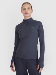 4F Koszulka funkcyjna w kolorze antracytowym rozmiar: M. Czarne t-shirty sportowe 4f, m, bez wzorów, bez ramiączek, outdoorowe. Za 108.74 zł.