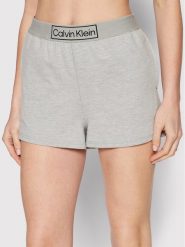 Calvin Klein Underwear Szorty piżamowe 000QS6799E Szary Regular Fit. Szare piżamy Calvin Klein Underwear, s, bez wzorów, z syntetyku, bez kołnierzyka, bez ramiączek. Za 219.99 zł.