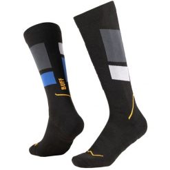 Skarpetki sportowe dla dorosłych Thermonet Over The Calf Socks. Czarne skarpetki Buff, bez wzorów, z elastanu. Za 149.99 zł.