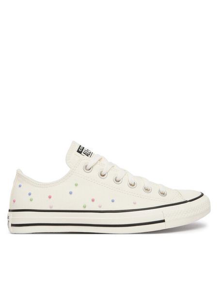 Converse Trampki Chuck Taylor All Star Mini Studs A17872C Écru. Białe trampki Converse, bez wzorów, z materiału, retro, bez zapięcia. Za 298.99 zł.