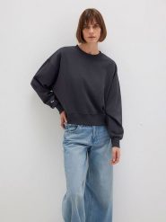 MAVI Bluza w kolorze antracytowym rozmiar: XL. Czarne bluzy Mavi, xl, bez wzorów, bez kaptura. Za 104.95 zł.