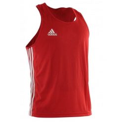 Tank top adidas Aiba. Czerwone topy adidas, l, bez wzorów, sportowe, bez kołnierzyka, bez ramiączek. Za 133.00 zł.