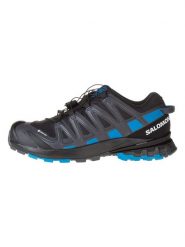 SALOMON Buty "Xa Pro 3D V8 GTX" w kolorze czarno-niebieskim do biegania rozmiar: 40. Czarne buty do biegania Salomon, bez wzorów, z gore-texu, bez zapięcia, do biegania, gore-tex. Za 379.52 zł.