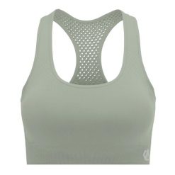 Damski Biustonosz Sportowy Dont Sweat It II. Zielone biustonosze sportowe Dare 2b, bez wzorów, na fitness i siłownię. Za 93.99 zł.