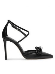 Eva Minge Szpilki ANCONA-V325-25531 Czarny. Czarne szpilki Eva Minge, bez wzorów, ze skóry, bez obcasa, na szpilce, bez zapięcia. Za 359.99 zł.