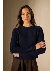 Perfect Cashmere Kaszmirowy sweter "Corva" w kolorze granatowym rozmiar: M. Niebieskie swetry Perfect Cashmere, m, bez wzorów, z kaszmiru, bez ramiączek. Za 391.84 zł.