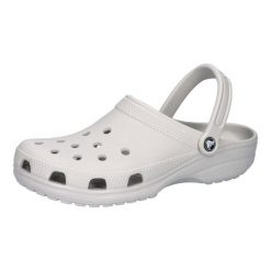 Kapcie Crocs Classic Sabot U Dorosłych. Szare kapcie Crocs, bez wzorów, z materiału. Za 297.00 zł.