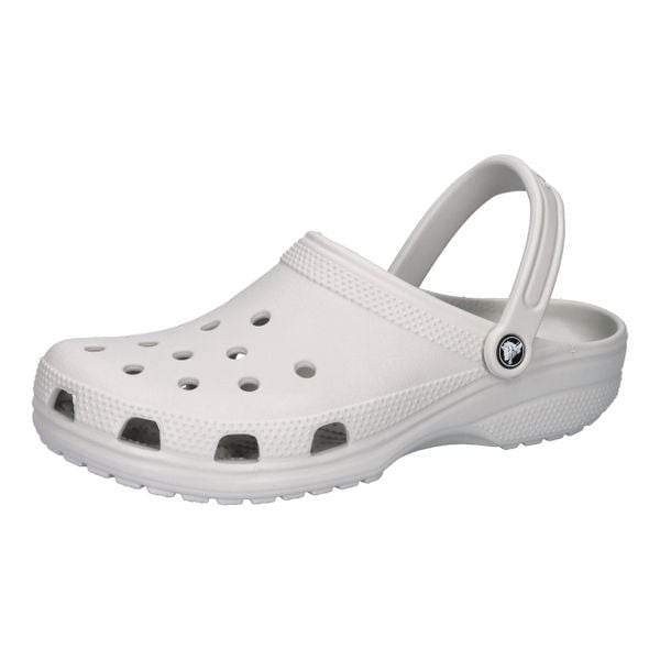 Kapcie Crocs Classic Sabot U Dorosłych. Szare kapcie Crocs, bez wzorów, z materiału. Za 296.00 zł.