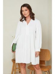 Curvy Lady Sukienka w kolorze białym rozmiar: 48/50. Białe sukienki Curvy Lady, bez wzorów, klasyczne, bez kołnierzyka, bez ramiączek, mini. Za 86.78 zł.