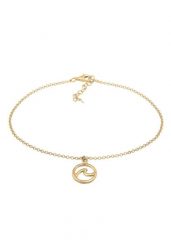 Elli Damska bransoletka na kostkę fala plaża trend morski w srebrze próby 925 Sterling Silver Bransoletki na nogę 1 ct Damski. Szare bransoletki Elli, srebrne. Za 248.99 zł.