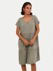 Kaffe Sukienka codzienna Petra 10504657 Szary Relaxed Fit. Szare sukienki Kaffe, na co dzień, xl, bez wzorów, z wiskozy, bez kołnierzyka, bez ramiączek, proste. Za 159.99 zł.
