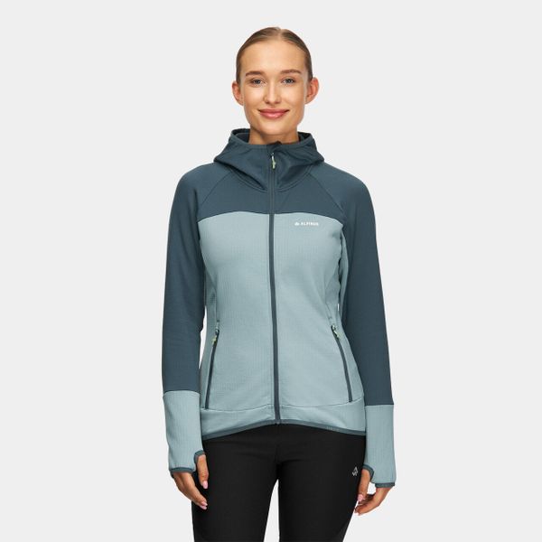 Bluza damska elastyczna Alpinus UBA. Niebieskie bluzy Alpinus, bez wzorów, bez kaptura. Za 279.00 zł.