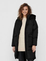 ONLY Płaszcz zimowy 15160167 Czarny Relaxed Fit. Czarne kurtki ONLY, na zimę, m, bez wzorów, z syntetyku, bez kaptura. Za 399.99 zł.
