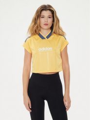 Adidas T-Shirt Tiro Summer IS0726 Żółty Slim Fit. Żółte t-shirty adidas, xs, bez wzorów, z syntetyku, bez kołnierzyka, bez ramiączek. Za 89.99 zł.