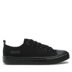 Trampki Big Star Shoes. Czarne trampki BIG STAR SHOES, bez wzorów, retro, bez zapięcia. Za 99.99 zł.