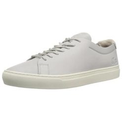 Buty do chodzenia damskie Lacoste L.12.12. Szare buty trekkingowe Lacoste, z gumy, bez zapięcia. Za 497.00 zł.