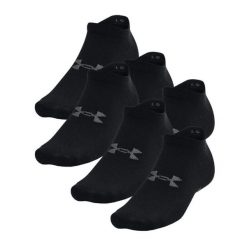 Skarpety Under Armour Essential No Show (6 par). Czarne skarpetki Under Armour, bez wzorów, z materiału. Za 92.70 zł.