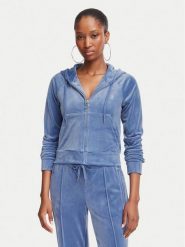 Juicy Couture Bluza Madison JCWAS225306 Niebieski Slim Fit. Niebieskie bluzy bez kaptura Juicy Couture, s, bez wzorów, z syntetyku, bez kaptura. Za 429.99 zł.