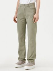 Calvin Klein Jeans Spodnie materiałowe J20J224852 Zielony Straight Fit. Zielone spodnie materiałowe Calvin Klein Jeans, bez wzorów, z bawełny. Za 249.99 zł.