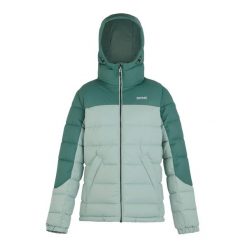 Pikowana Kurtka Damska Aldthorn. Zielone kurtki Regatta, m, bez wzorów, z materiału, z kapturem. Za 163.99 zł.
