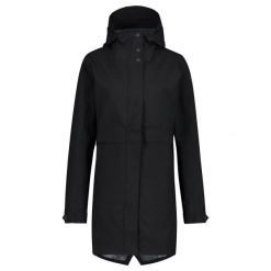 Damska kurtka przeciwdeszczowa parka rowerowa Urban Outdoor czarna. Czarne kurtki AGU, l, bez wzorów, z materiału, z kapturem, rowerowe. Za 594.70 zł.