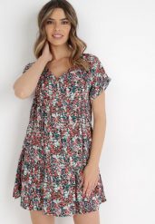 Czarna Sukienka Thaeleira. Czarne sukienki Born2be, m, z aplikacjami, bez kołnierzyka, bez ramiączek, midi, rozkloszowane. W wyprzedaży za 69.99 zł.