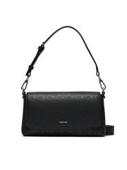 Calvin Klein Torebka Ck Must Shoulder Bag_Epi Mono K60K611360 Czarny. Czarne torebki klasyczne Calvin Klein, bez wzorów, ze skóry, bez dodatków. Za 369.99 zł.