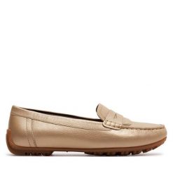 Mokasyny Geox. Żółte mokasyny Geox, bez wzorów. Za 739.99 zł.