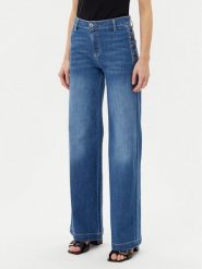 Please Jeansy P3FDBQ2NTZ Niebieski Wide Leg. Niebieskie jeansy Please, m, bez wzorów, z bawełny. Za 329.99 zł.