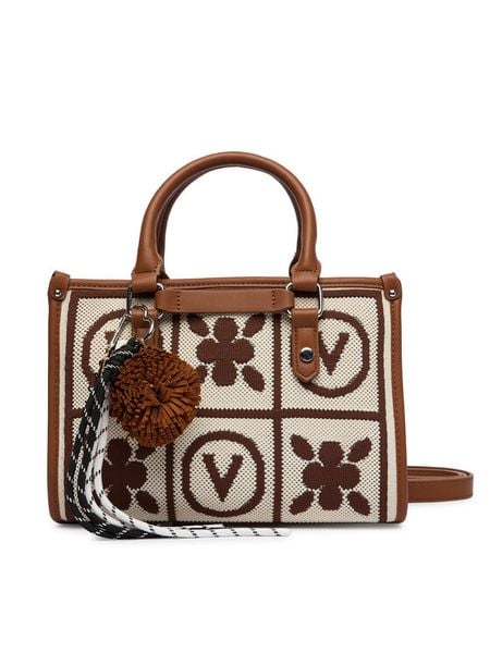 Valentino Torebka Tyle VBS9XF05 Brązowy. Brązowe torebki klasyczne Valentino, bez wzorów, ze skóry, bez dodatków. Za 523.99 zł.