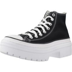Tenisówki Converse Model Chuck Taylor All Star Lugge Kolor Czarny. Czarne trampki sportowe Converse, bez wzorów, bez zapięcia, tenisowe. Za 398.50 zł.