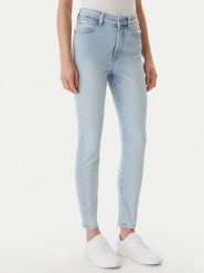 Calvin Klein Jeans Jeansy LV047F667G Niebieski Skinny Fit. Niebieskie jeansy Calvin Klein Jeans, bez wzorów, z bawełny. Za 409.99 zł.