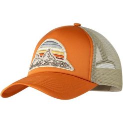 Czapka z daszkiem BUFF TRUCKER CAP BOUGI GINGER L/XL. Żółte czapki z daszkiem Buff, bez wzorów, z materiału, sportowe. W wyprzedaży za 99.99 zł.