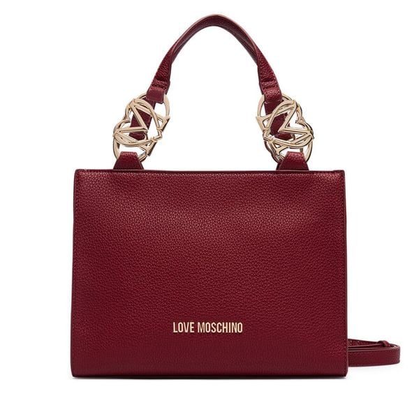 Torebka LOVE MOSCHINO. Czerwone torebki klasyczne Love Moschino, bez wzorów, klasyczne, bez dodatków. Za 811.99 zł.