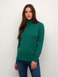 Kaffe Golf Astrid 500023 Zielony Regular Fit. Zielone swetry Kaffe, m, bez wzorów, z wiskozy, bez ramiączek. Za 49.99 zł.