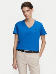 Beverly Hills Polo Club T-Shirt P-SS26W-TS516518 Niebieski Regular Fit. Niebieskie t-shirty Beverly Hills Polo Club, xs, bez wzorów, z bawełny, bez kołnierzyka, bez ramiączek. Za 139.99 zł.