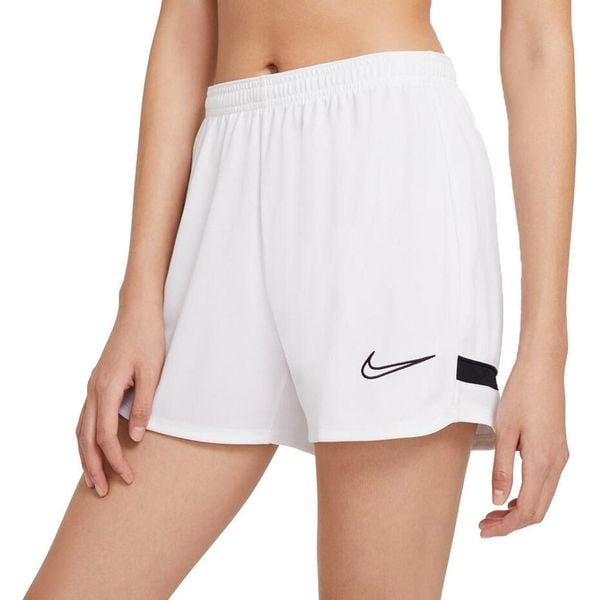Szorty Nike Dri-FIT Academy, Biały, Kobiety. Białe szorty Nike, bez wzorów, z materiału. W wyprzedaży za 79.45 zł.