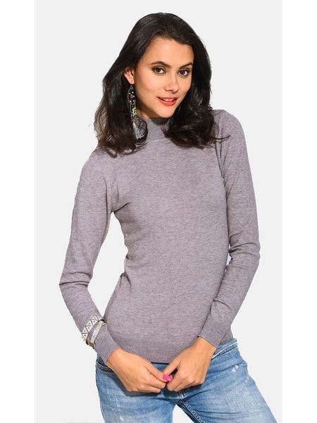 William de Faye Sweter w kolorze szarym rozmiar: 36. Szare swetry William de Faye, bez wzorów, z kaszmiru, klasyczne, bez ramiączek. Za 113.99 zł.