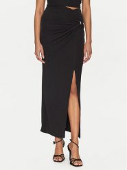 Guess Spódnica midi W5GD0E KAQL2 Czarny Regular Fit. Czarne spódnice Guess, s, z aplikacjami, midi. Za 269.99 zł.